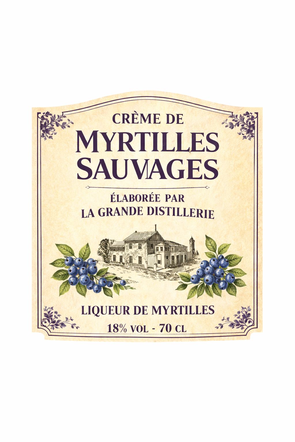 La Grande Distillerie - Crème de Myrtilles Sauvages